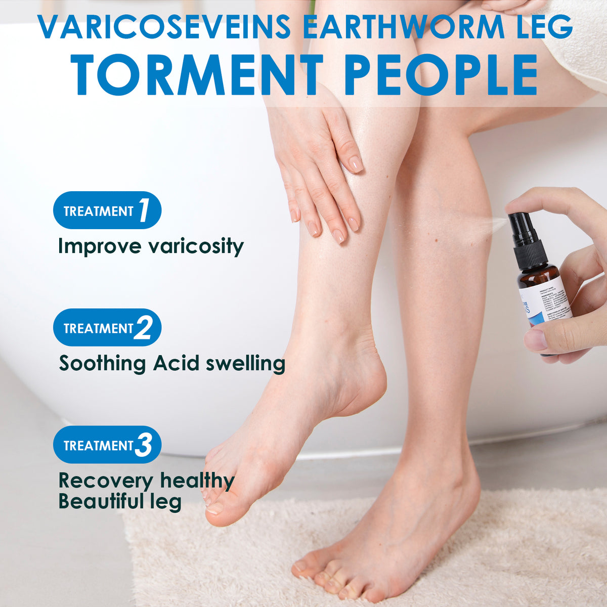30ml Varicose Vein Spray Multi-Purpose Knee And Leg Care Spray Promote Blood Circulation